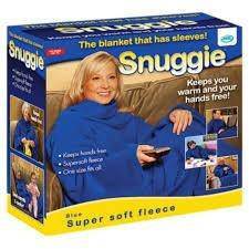 Snuggle Super Soft Fleece Blanket With Sleeves - Red_1