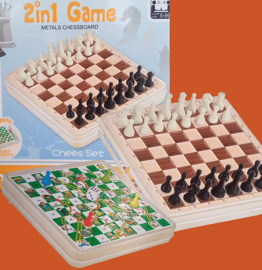 2 in 1 Game Metals Chessboard_0