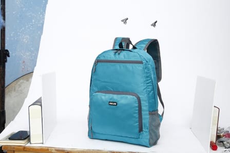 Outdoor Foldable Travel Hiking Backpack - Blue_0