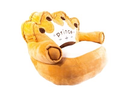 Plush Armrest Baby Sofa Chair - Brown_0