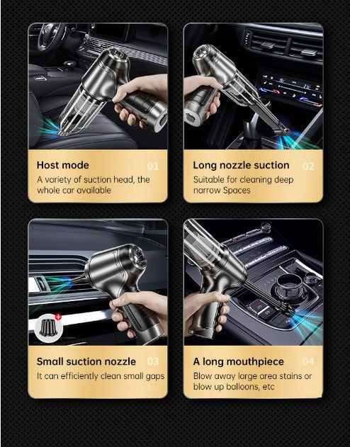 Car Mounted Mini Wireless Vacuum Cleaner for Both Dry And Wet Use, High-Power Portable High Suction - Brushless Motor_5