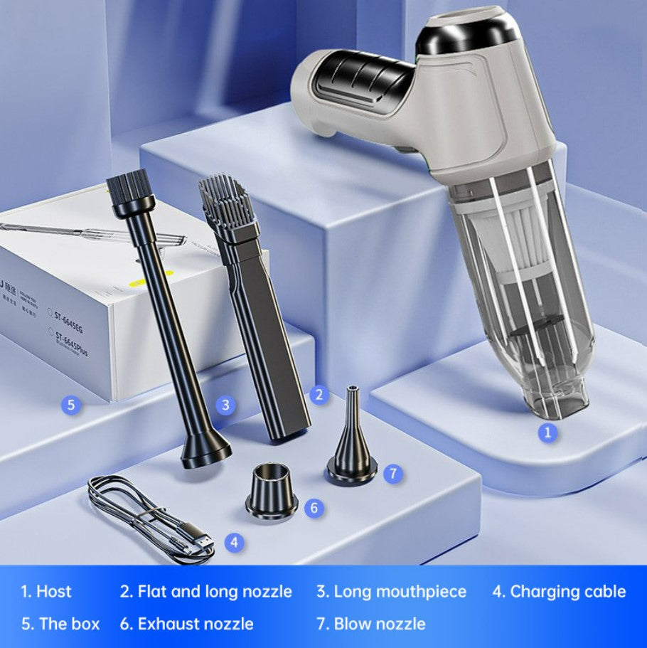 Car Mounted Mini Wireless Vacuum Cleaner for Both Dry And Wet Use, High-Power Portable High Suction - Brushless Motor_0