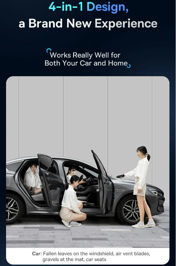 Baseus 4in1 15000Pa Car Vacuum Cleaner Air Pump Wireless Vacuum Cleaner - Black_5