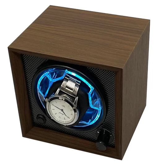 Watch Winder For Automatic Watches Single Slots Storage Box Mechanical Watches Dustproof Antimagnetic Adjustment Mabuchi Motor_0