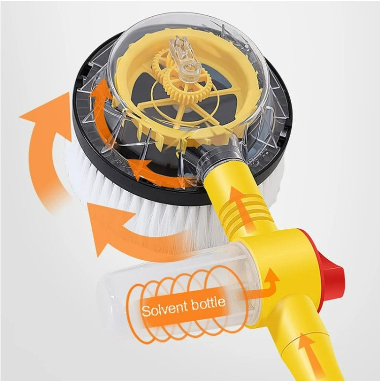 Long Handle Automatic Foaming Water Power Car Wash Brush Chenille Microfiber Car Wash Mop_12