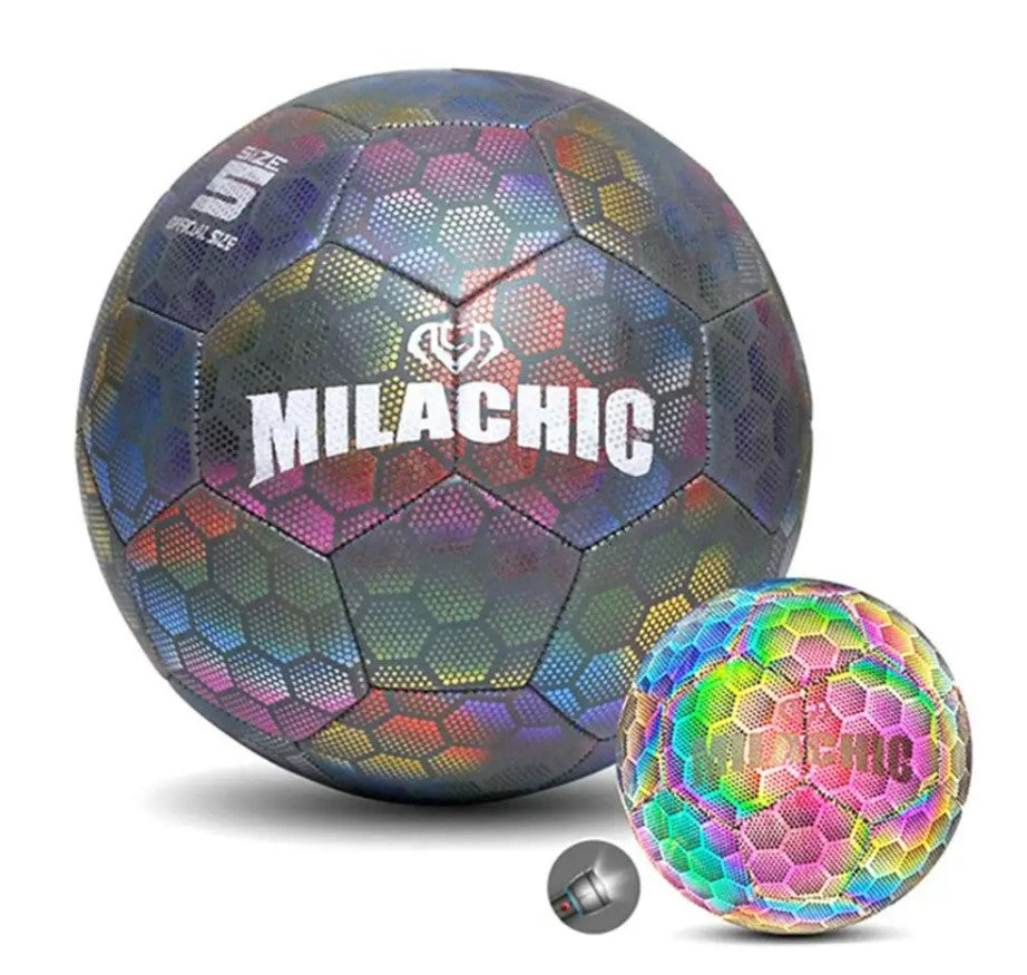 Soccer Ball Luminous Football Night Light Noctilucent Children Game Train Luminescence Ball Men Women Glowing Soccer - Design Two_1