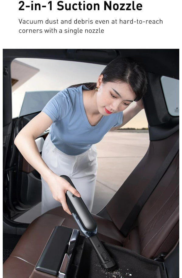 Baseus A1 Car Vacuum Cleaner 4000Pa Wireless Vacuum For Car Home Cleaning - White_9