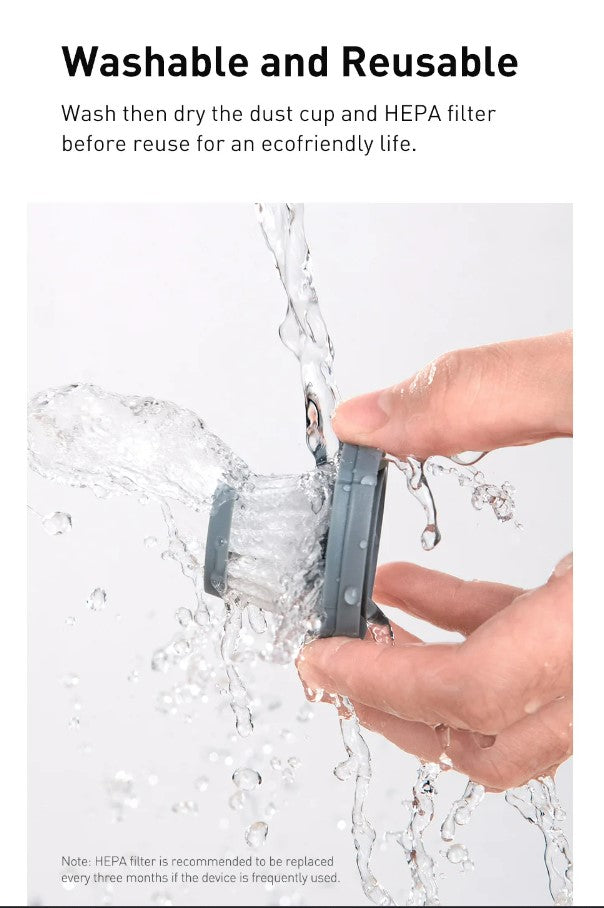 Baseus A1 Car Vacuum Cleaner 4000Pa Wireless Vacuum For Car Home Cleaning - White_13