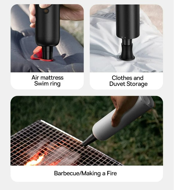 Baseus 4in1 15000Pa Car Vacuum Cleaner Air Pump Wireless Vacuum Cleaner - Black_4