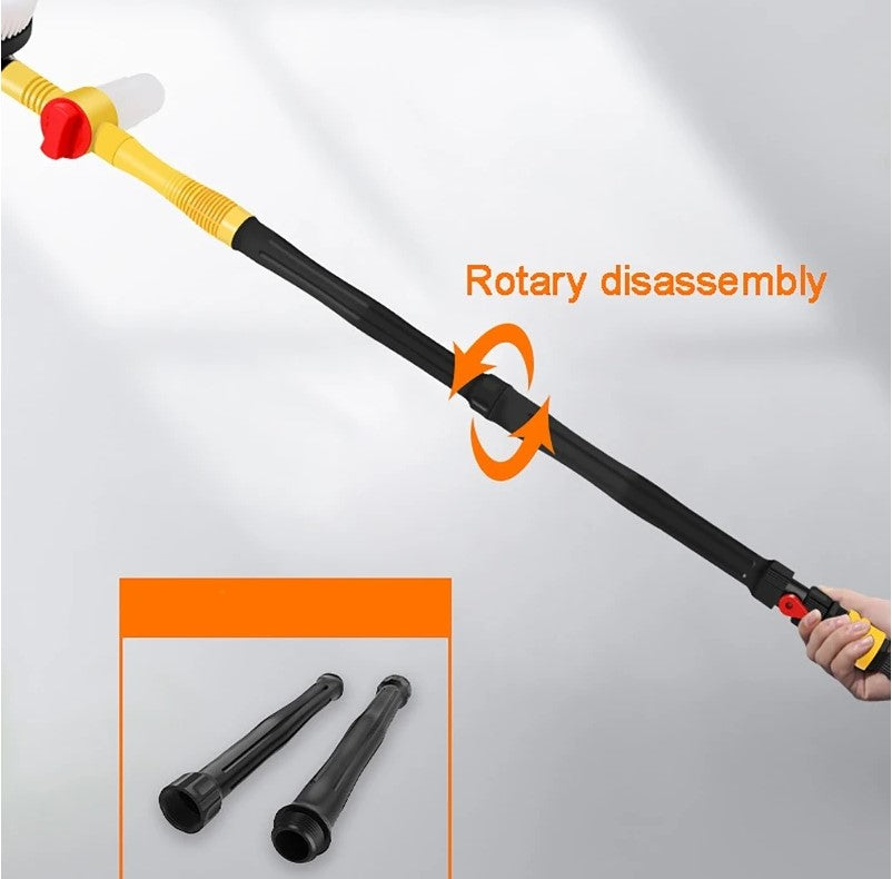 Long Handle Automatic Foaming Water Power Car Wash Brush Chenille Microfiber Car Wash Mop_5