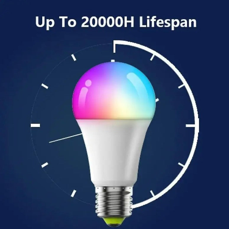 Tuya Smart WiFi LED 9W Bulb E27 Multicolour RGBCW - Alexa / Google / Compatible - Smart Life App_1
