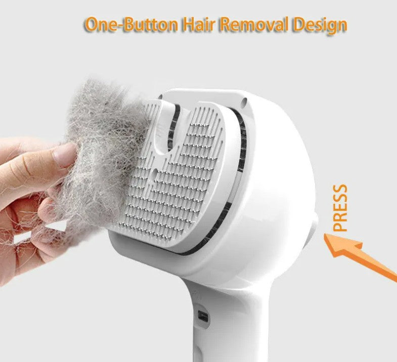 Dog/Cat Comb Self Cleaning Pets Hair Remover Brush with Comb Built-in Mist Humidifier_3